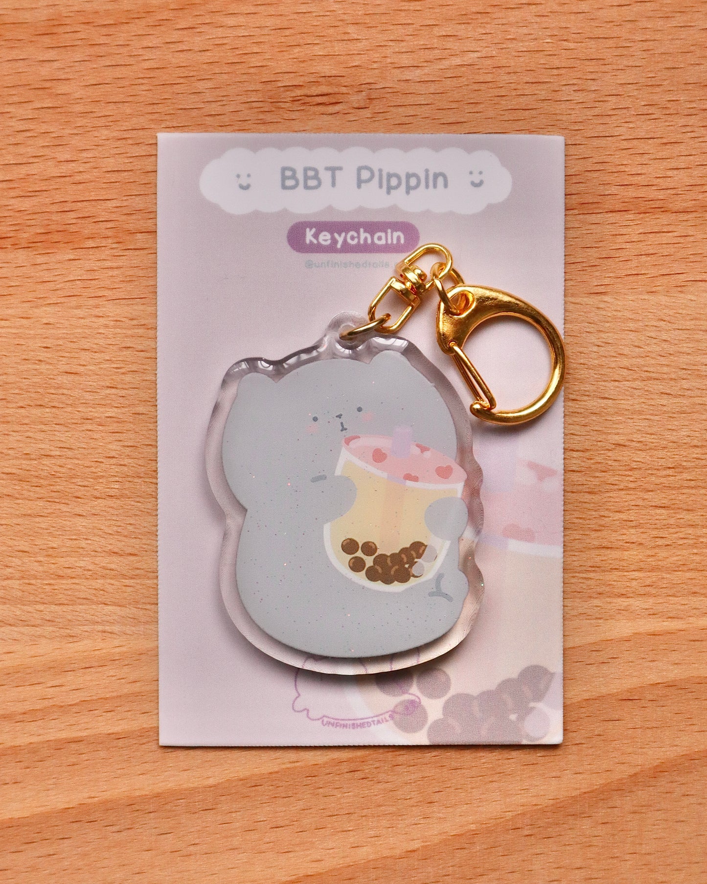 Pippin BBT Glitter Keychain