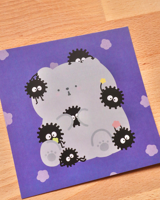 Pippin Soot Sprites Spirited Away Studio Ghibli Art Card Print