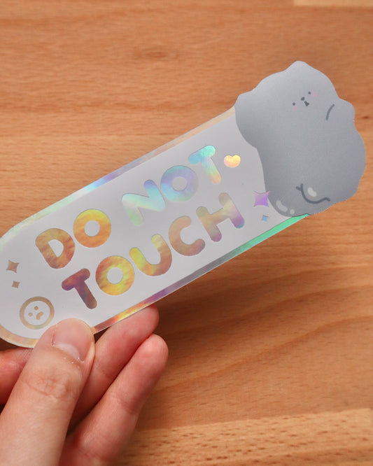 XXL Pippin Do Not Touch Holographic Sticker
