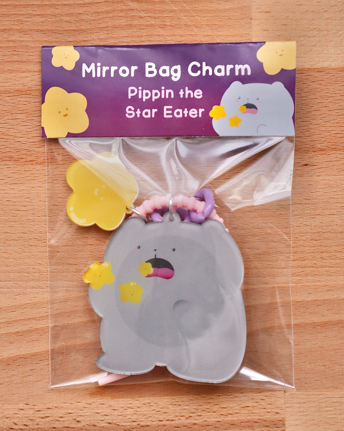 Pippin Star Eater Mirror Bag Charm