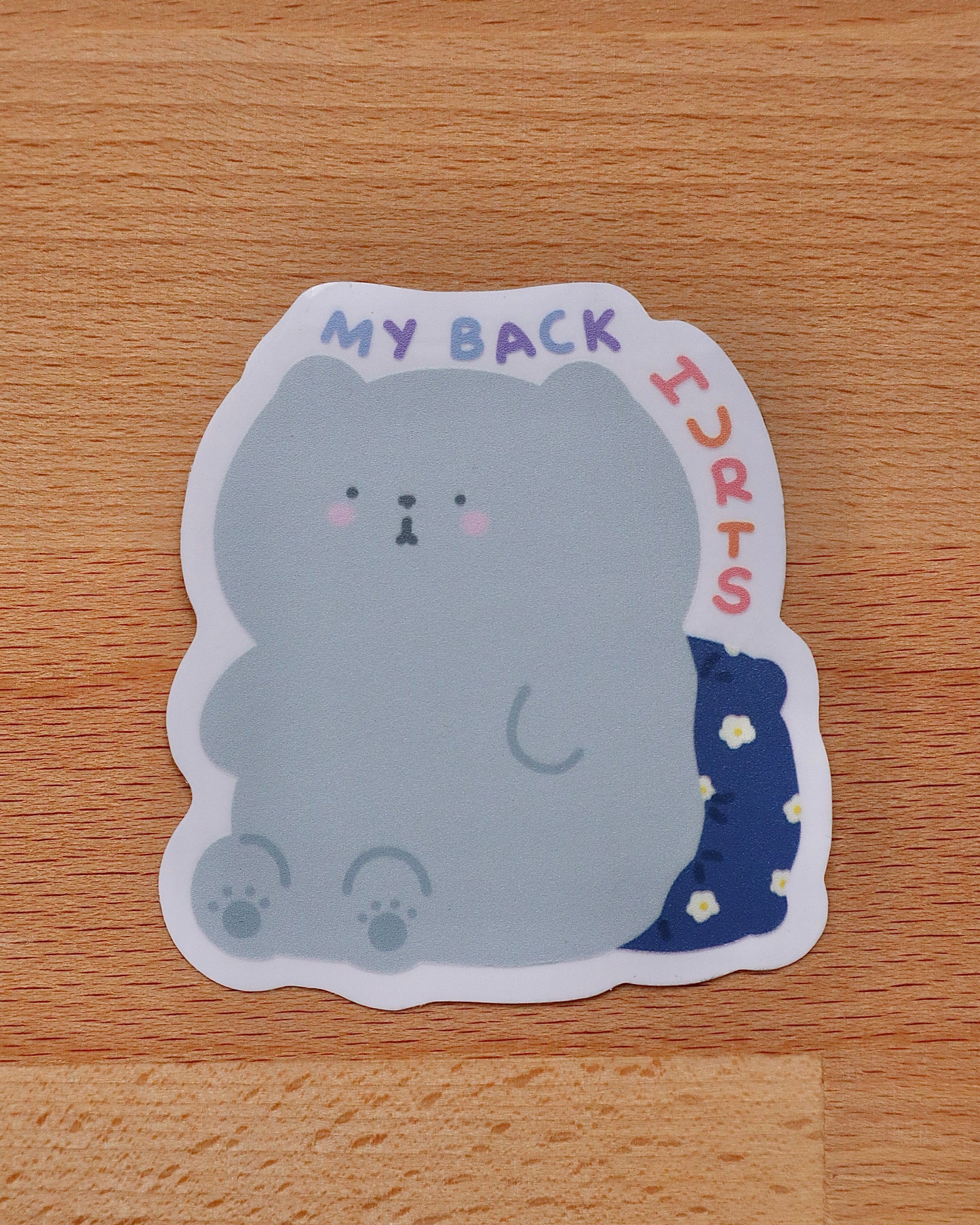 Pippin My Back Hurts Die-Cut Sticker