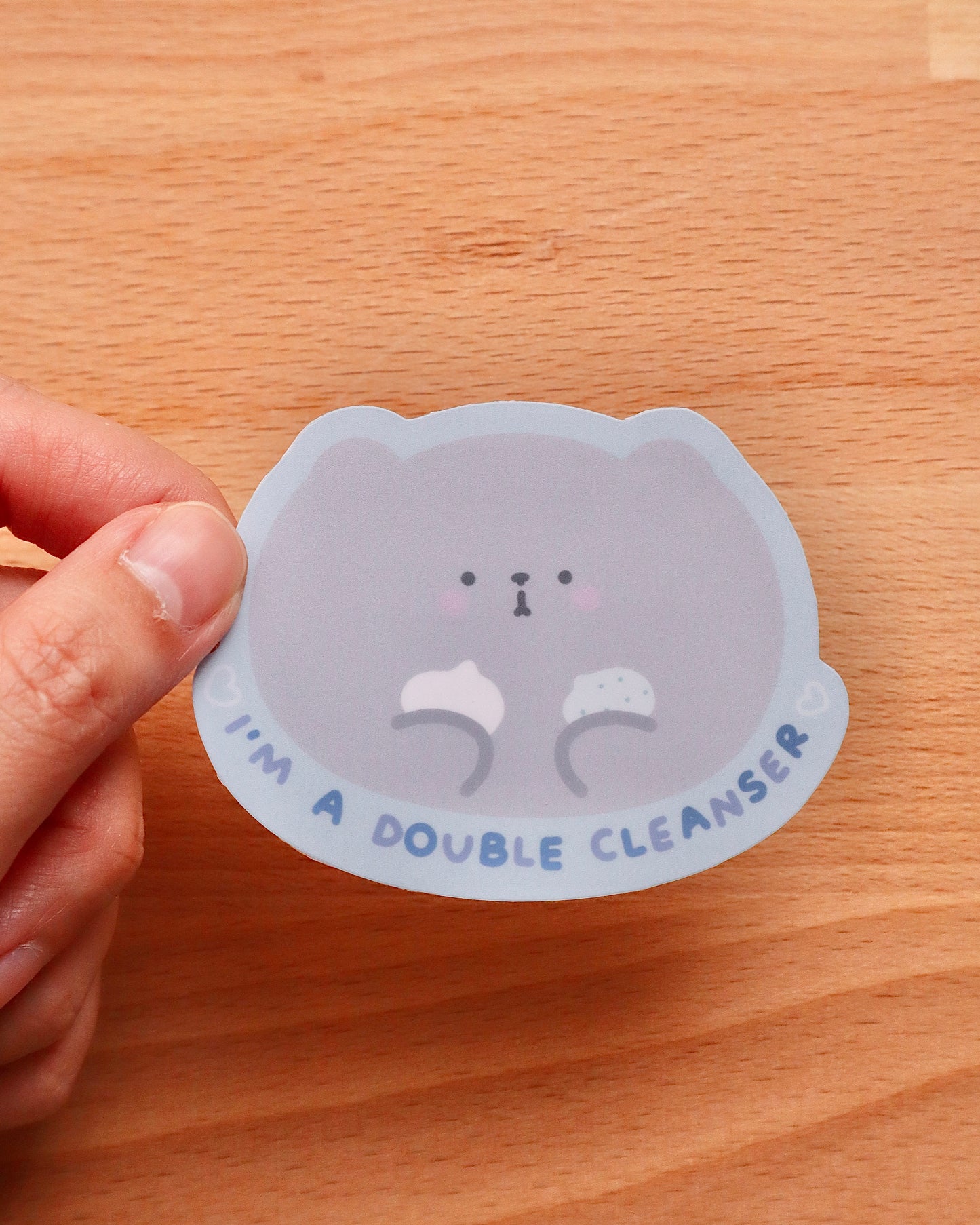 Pippin Double Cleanser Die-Cut Sticker