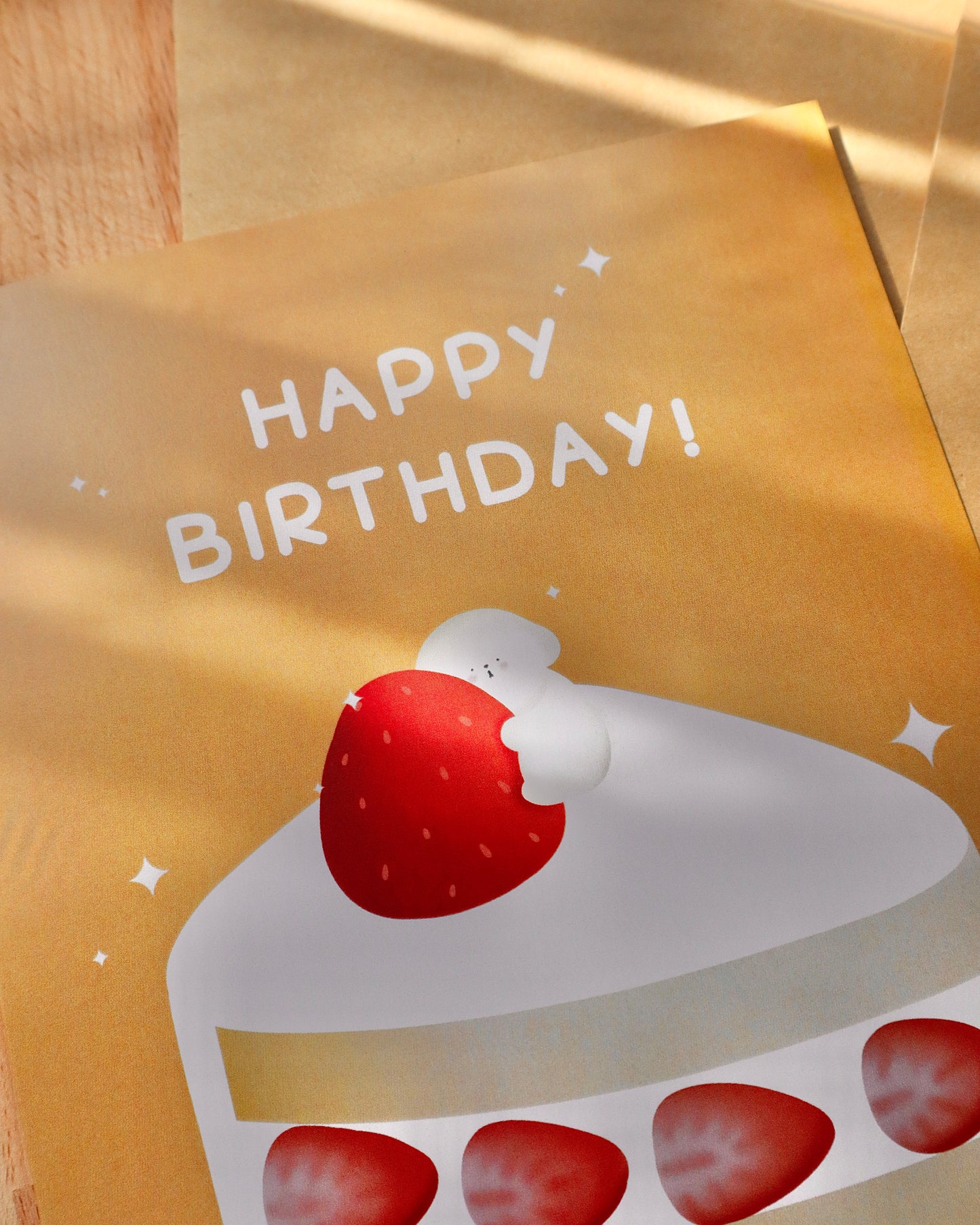 Happy Birthday Ichigo Cake Giant Greeting Card
