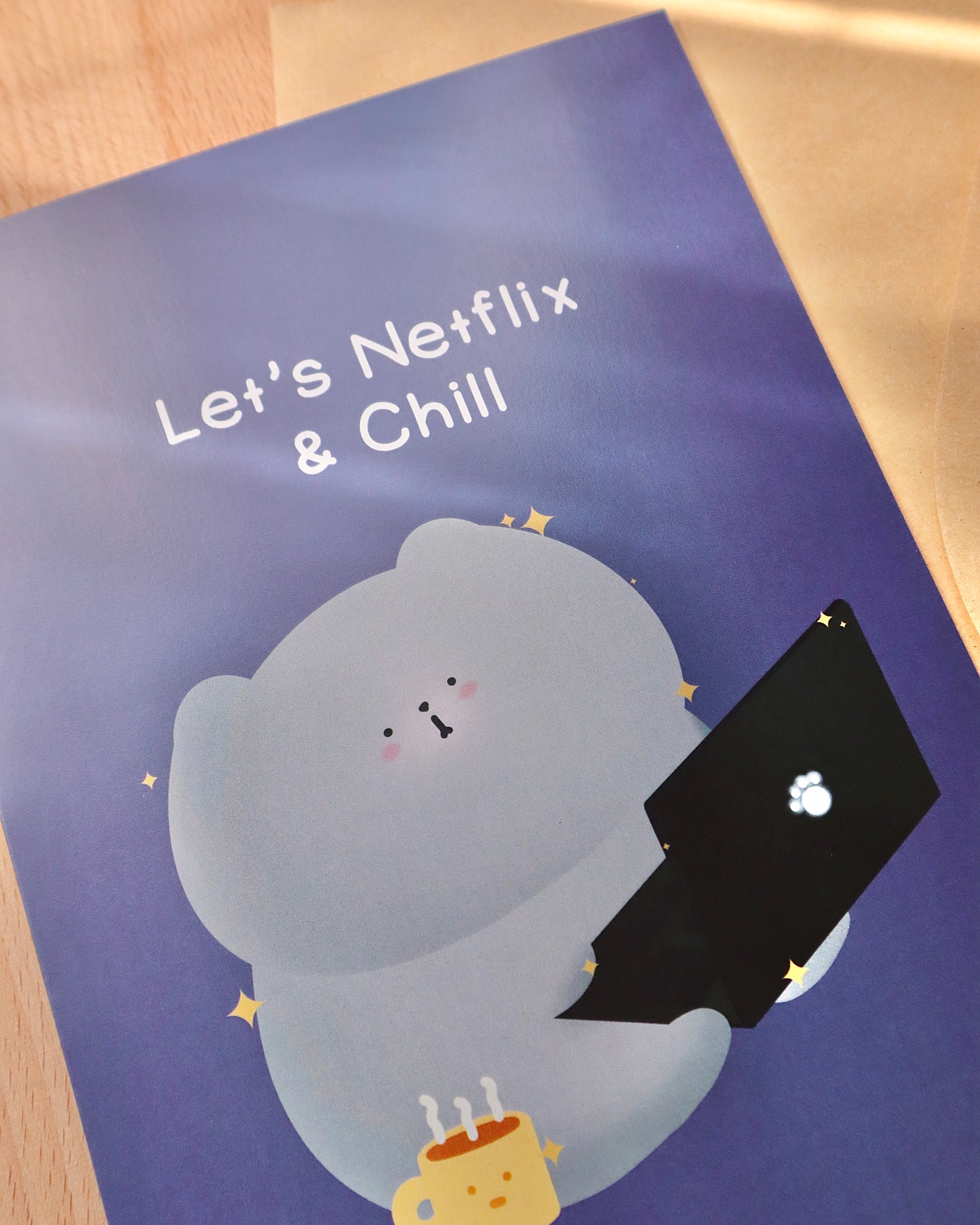 Pippin Let’s Netflix & Chill Giant Greeting Card