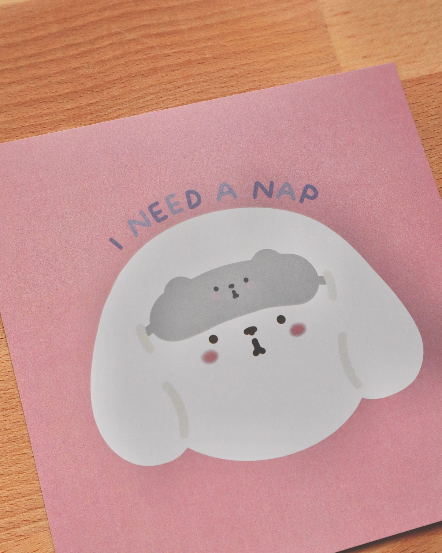 Marche I Need A Nap Art Card Print