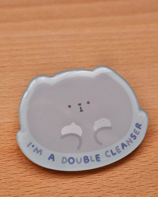 Pippin I’m A Double Cleanser Acrylic Pin