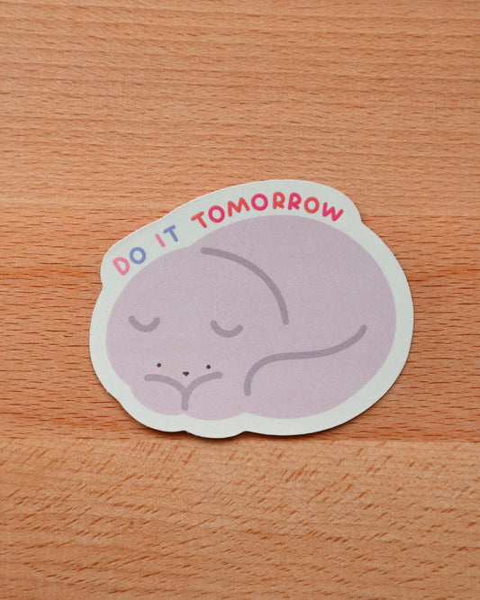 Pippin Do It Tomorrow Die-Cut Sticker