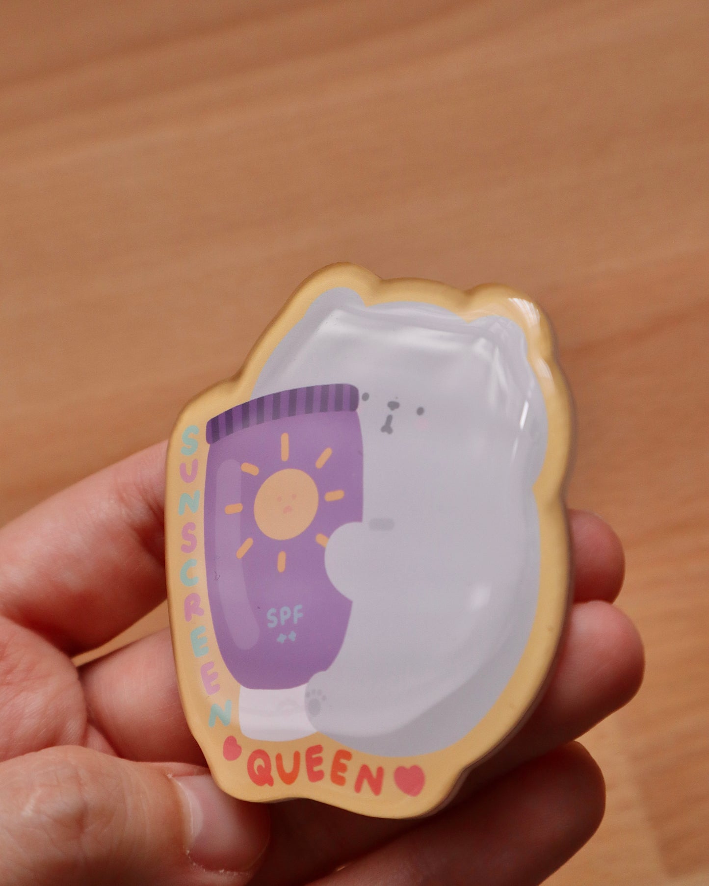 Pippin Sunscreen Queen Acrylic Pin