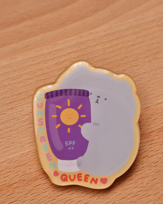 Pippin Sunscreen Queen Acrylic Pin