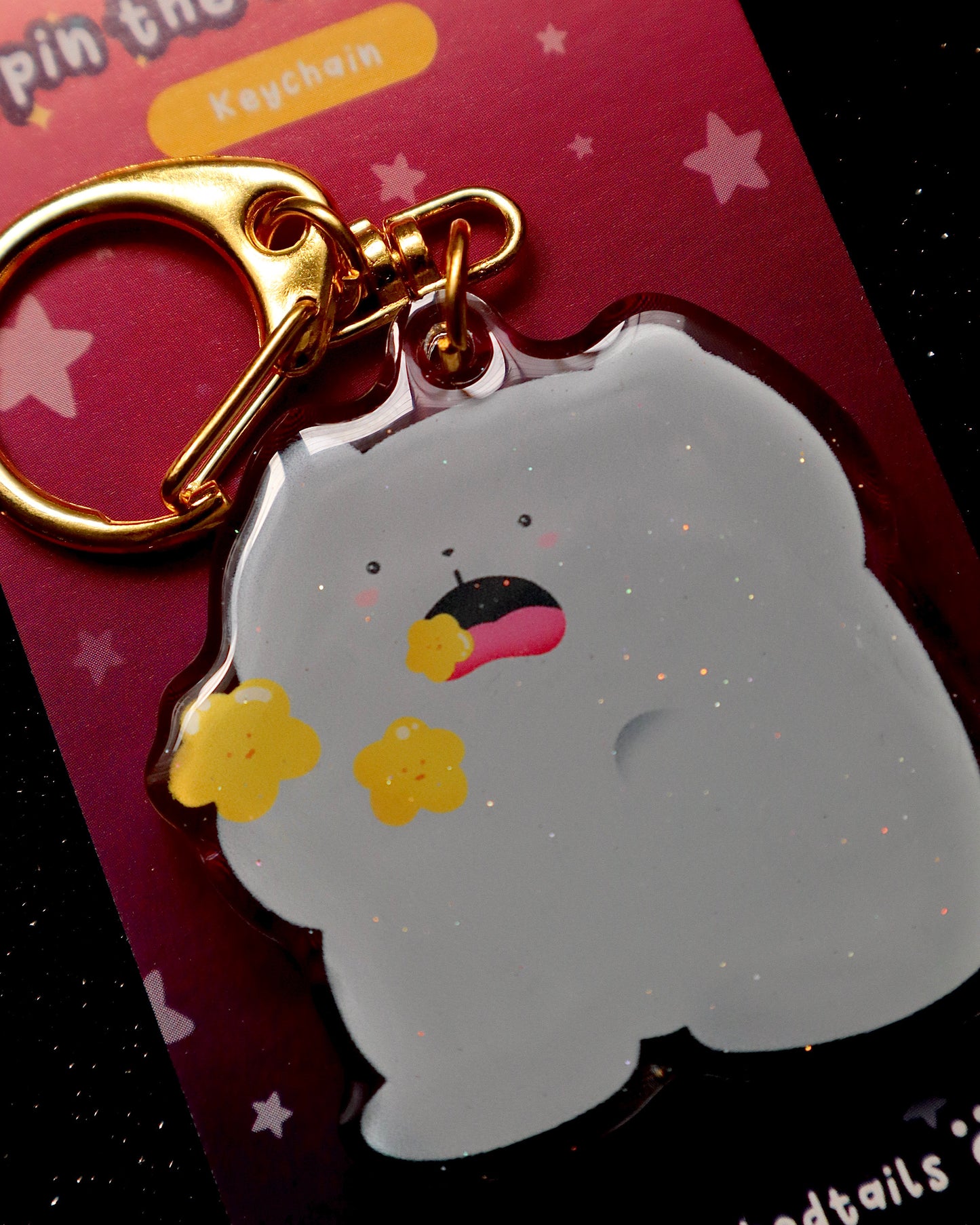 Pippin the Star Eater Glitter Keychain