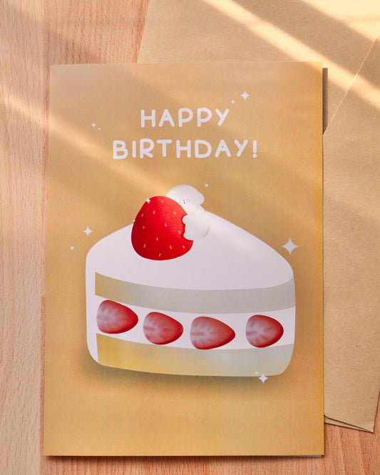 Happy Birthday Ichigo Cake Giant Greeting Card